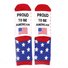 Spot Cross-border Long Cotton Socks American Independence Day Flag Socks Striped Casual Sports Socks Letter Jacquard Creative Socks
