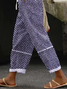 Women Geometric Long Pants Casual Spring/Fall Trousers