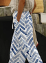 Women Geometric Long Pants Casual Spring/Fall Trousers