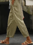 Women Geometric Long Pants Casual Spring/Fall Trousers
