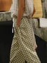 Women Geometric Long Pants Casual Spring/Fall Trousers