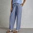 Women Plain Long Elastic Waist Pants Casual Spring/Fall Trousers